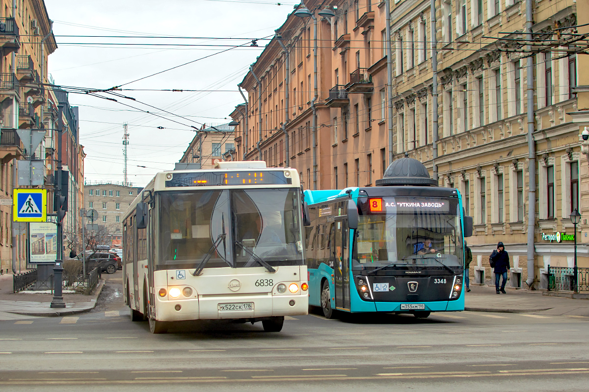 Санкт-Пецярбург, ЛиАЗ-5292.20 № 6838