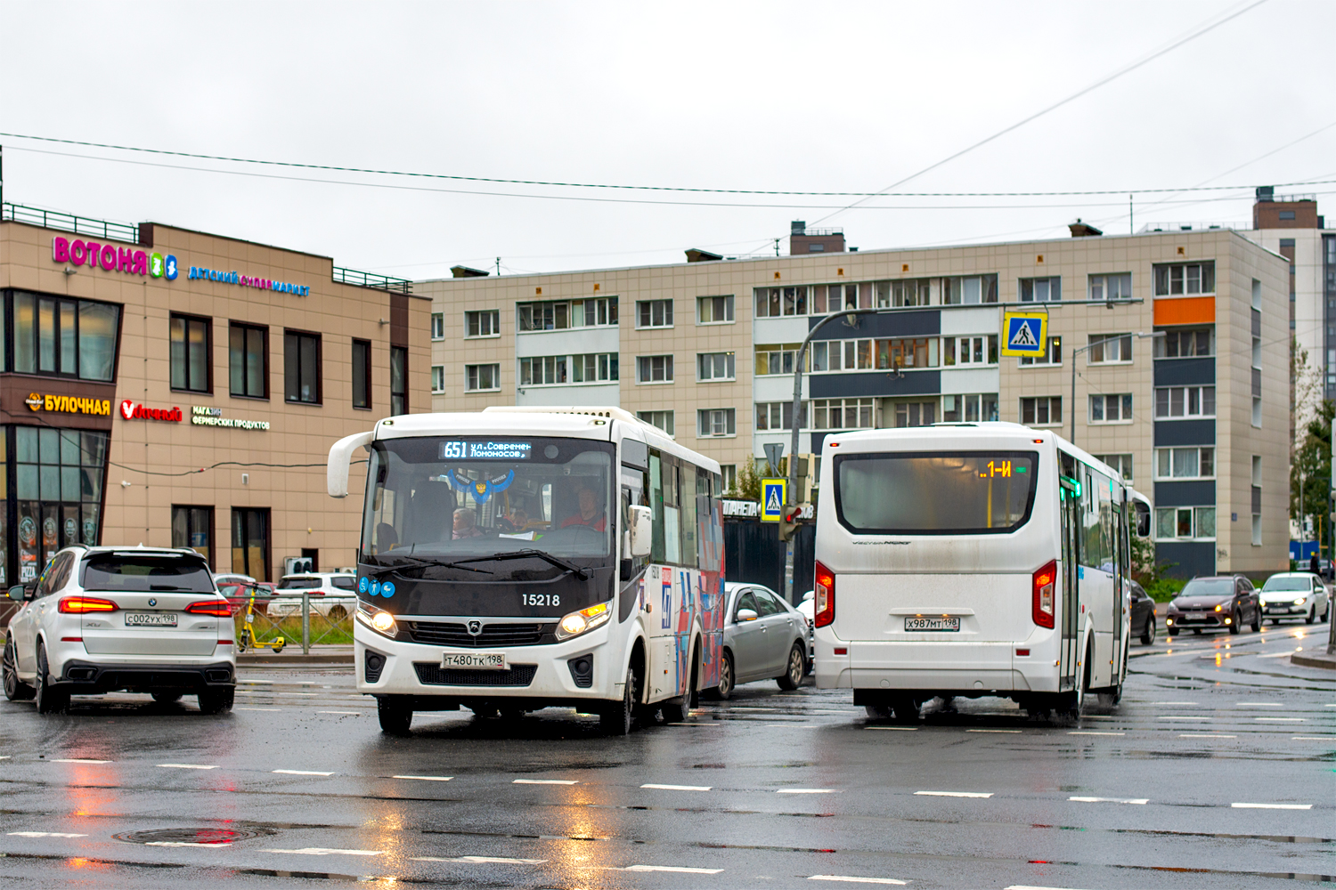 Saint Petersburg, PAZ-320435-04 "Vector Next" # 15218; Saint Petersburg, PAZ-320435-04 "Vector Next" # Х 987 МТ 198