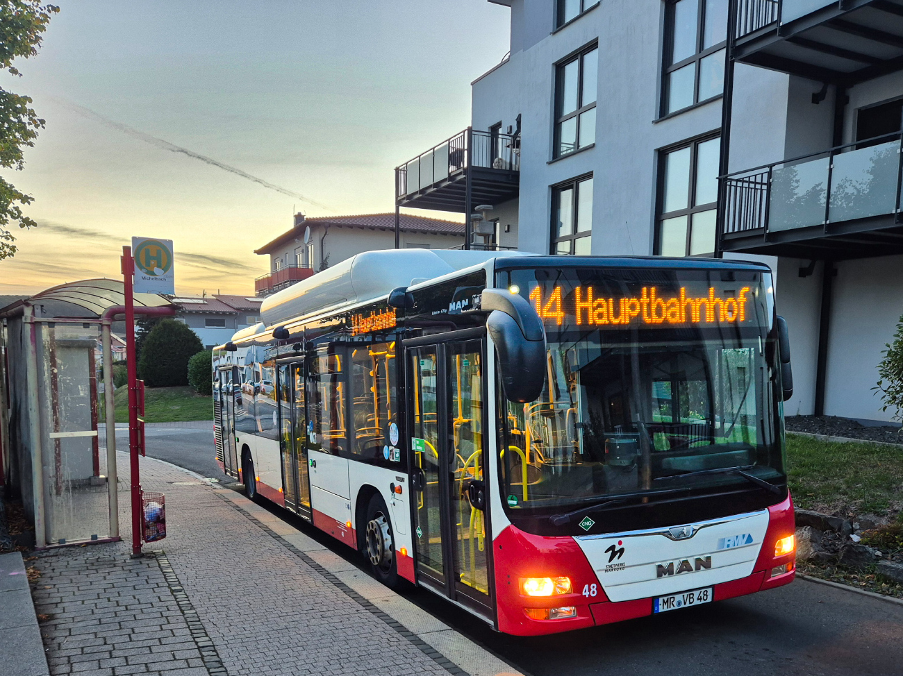 Marburg-Biedenkopf, MAN A21 Lion's City NL313 CNG # 48