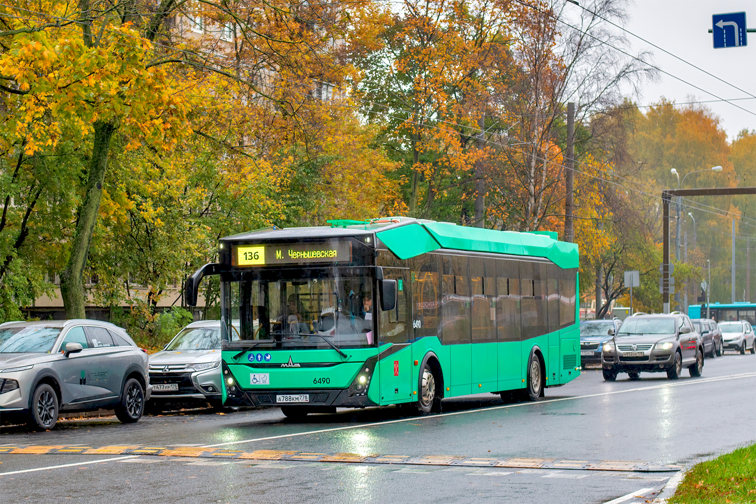 Saint Petersburg, MAZ-303.E23 # 6490