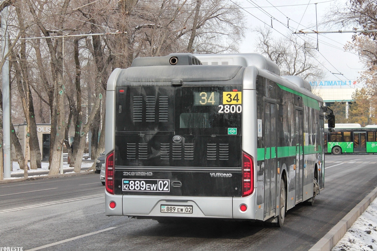 Almaty, Yutong ZK6126HG (QazTehna) # 2800